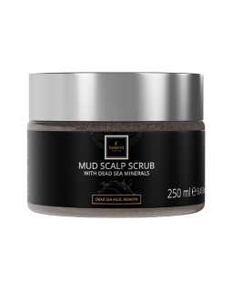 Scrub pentru scalp Famirel cu nămol de la Marea Moartă, uleiuri de marula și argan, 250 ml