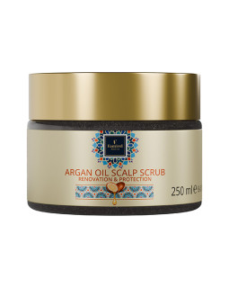 Scrub pentru scalp Famirel Argan Oil - Protecție și Restaurare, 250 ml