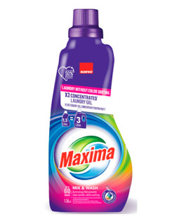 Detergent lichid concentrat x2 Sano Maxima Mix&Wash, 1.5 L