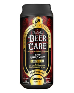 Gel de duș Beer Care 2 în 1 hidratant cu arginină, 400 ml