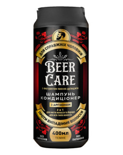 Șampon - balsam Beer Care 2 în 1 împotriva căderii părului  cu arginină, 400 ml