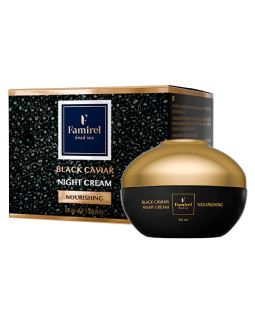 Cremă de noapte nutritivă Famirel Black Caviar, 50 ml