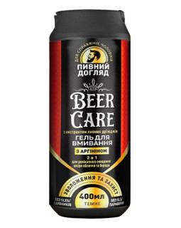 Гель для умывания Beer Care 2 в 1 увлажнение и защита с аргинином, 400 мл